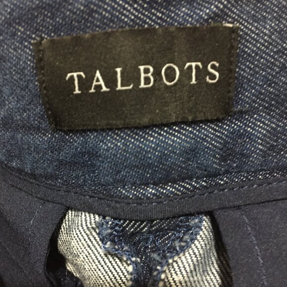 TALBOTS DENIM WIDE LEG PANTS SIZE 8 - Picture 11 of 11